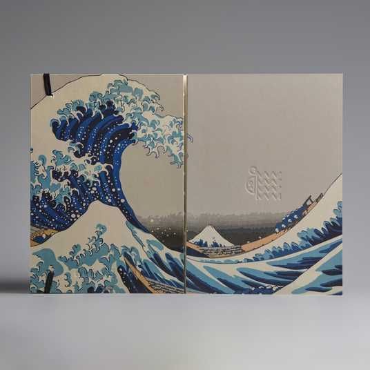 【極美品】ATMOSPHERE’S SKETCHBOOK 2,3＆HAL Купити Скетчбук A5 «Велика хвиля в Канаґаві» Велика хвиля в